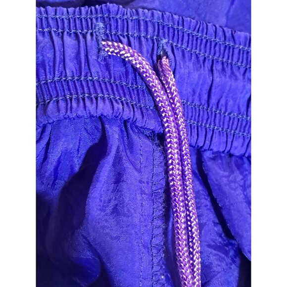 Vintage 90s Reebok Jazzy Nylon L Swim Shorts Elastic Waist Lightweight - Picture 10 of 12